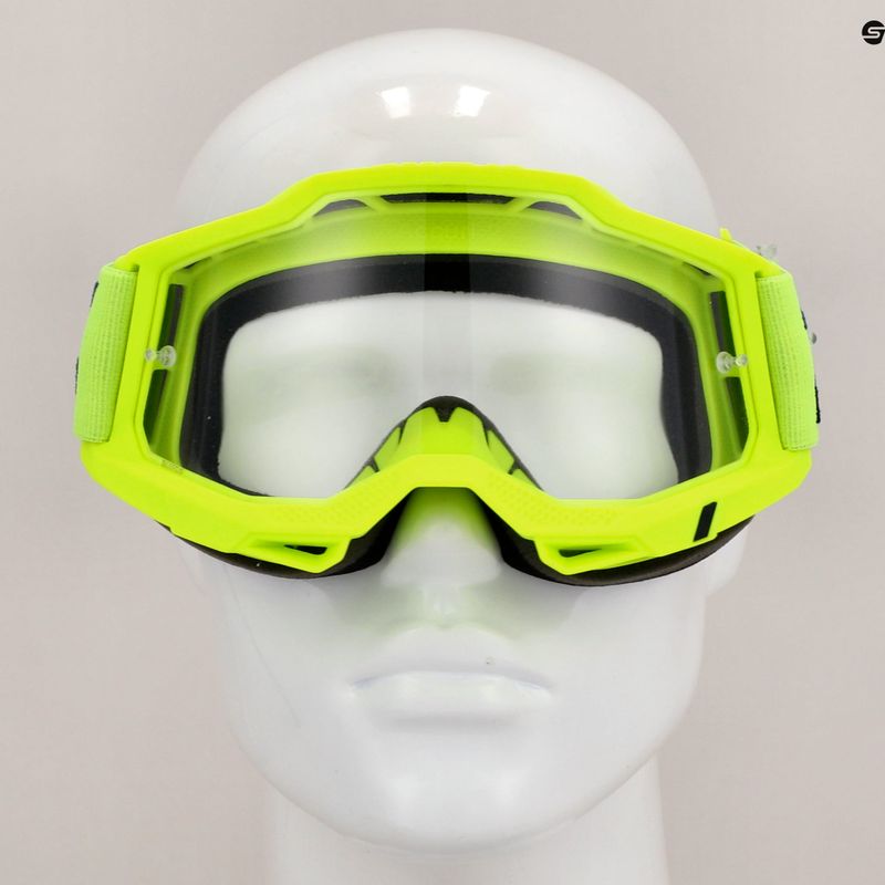 100% Accuri 2 yellow/clear cycling goggles 7