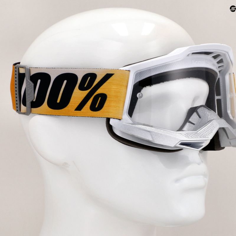 100% Accuri 2 shiv/clear cycling goggles 7
