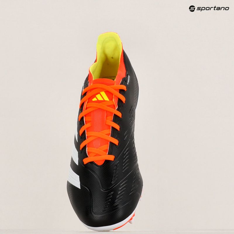 Football boots adidas Predator League FG core black/cloud white/solar red 10