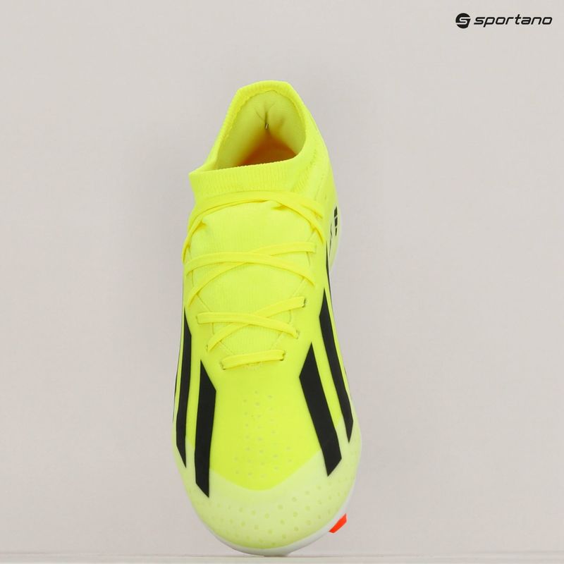 Men's adidas X Crazyfast League FG team football boots solar yellow/core black/cloud white 13
