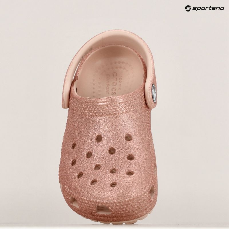 Crocs Classic Glitter Clog Toddler quartz glitter slides 16