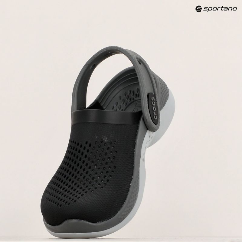 Crocs LiteRide 360 Clog Kids slides black/slate grey 11