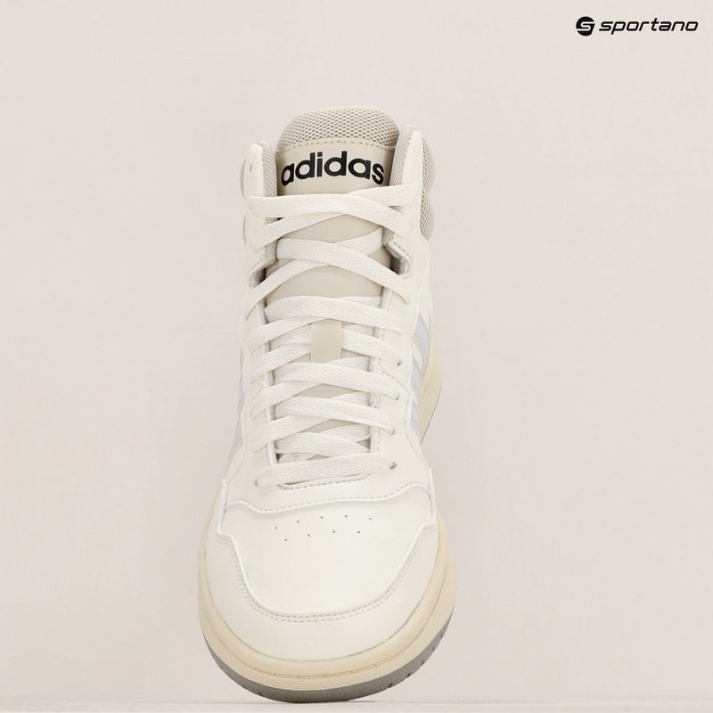 Women's adidas Hoops 3.0 Mid clowd white/dash grey/aluminium shoes 9