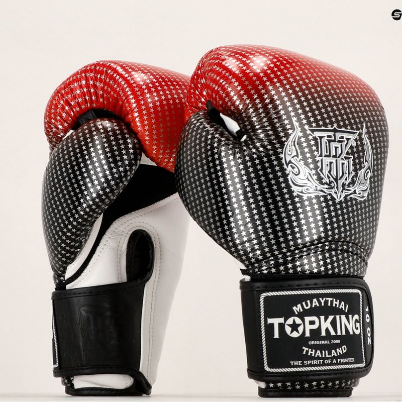 Top King Muay Thai Super Star Air boxing gloves red 6