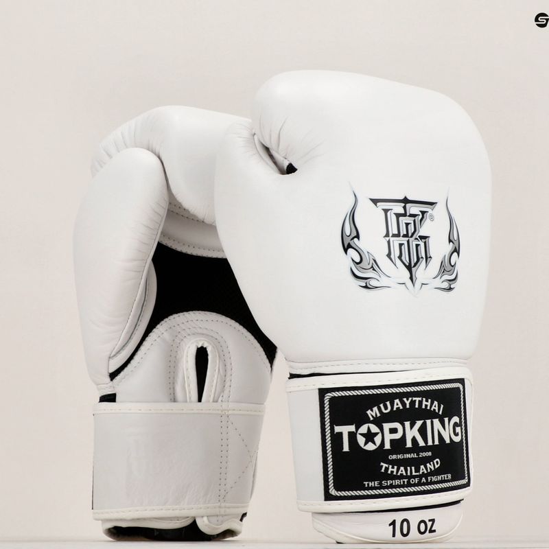 Top King Muay Thai Ultimate Air boxing gloves white 7