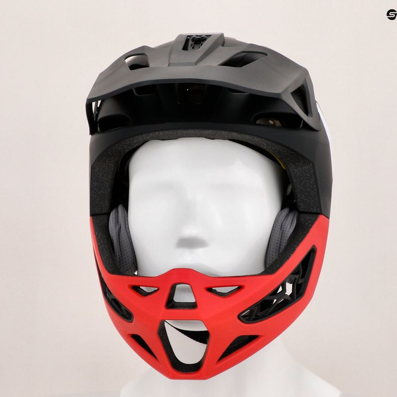 Dainese Linea 01 Mips Evo mono matt black/red/nardo grey bicycle helmet 10