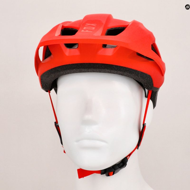 Fox Racing Mainframe Trvrs bike helmet fluorescent red 8