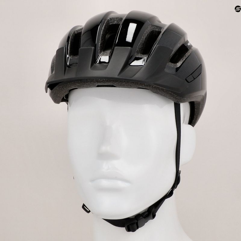 MET Downtown black glossy bicycle helmet 8