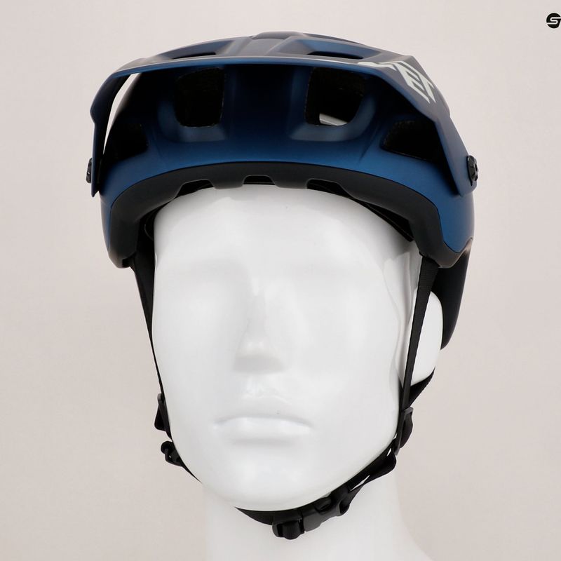 MET bicycle helmet Terranova teal blue/black metallic matt 9