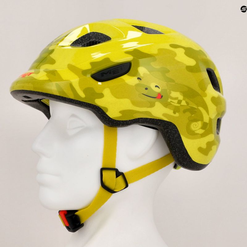 MET children's bicycle helmet Hooray lime chameleon glossy 7