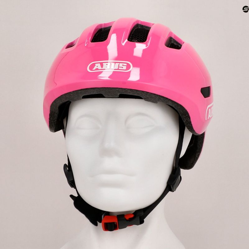 ABUS children's bike helmet Smiley 3.0 shiny pink 8