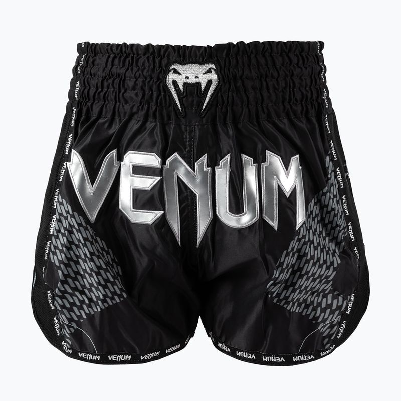 Men's training shorts Venum Nexus Muay Thai black/silver