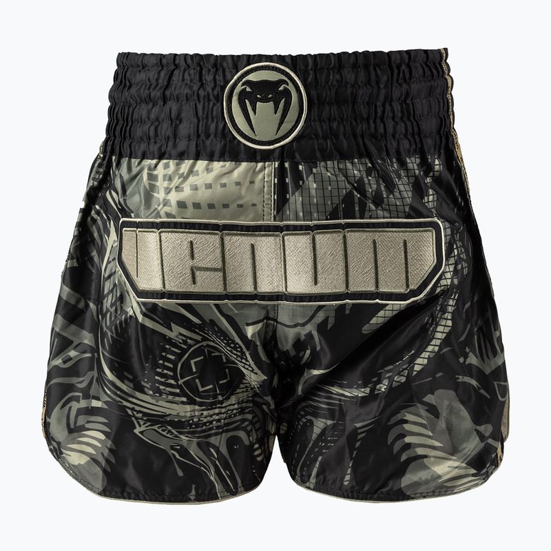 Men's training shorts Venum Nexus Invader Muay Thai black/sand