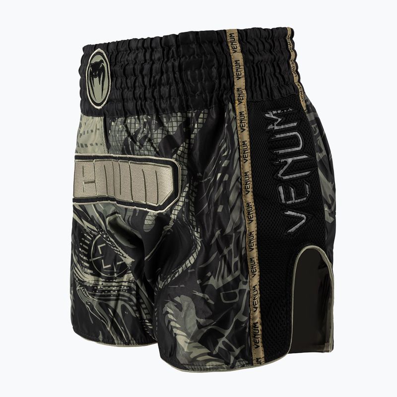Men's training shorts Venum Nexus Invader Muay Thai black/sand 3