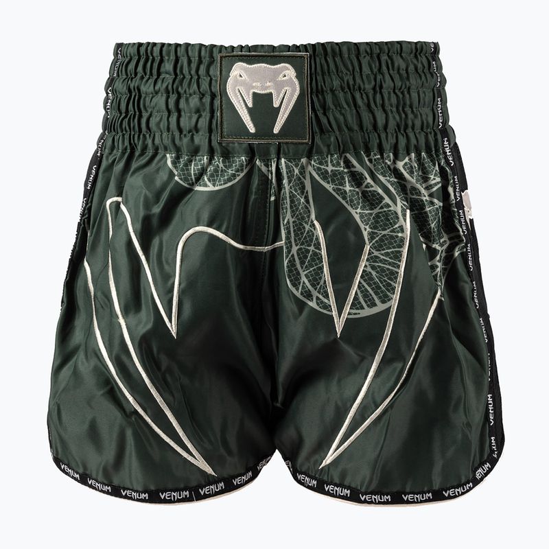 Men's training shorts Venum Serpenti Muay Thai khaki/bronze/ivory