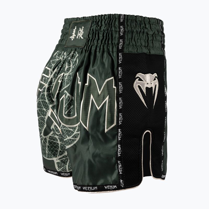 Men's training shorts Venum Serpenti Muay Thai khaki/bronze/ivory 4