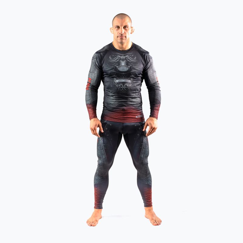 Men's MMA leggings KSW Last Samurai black