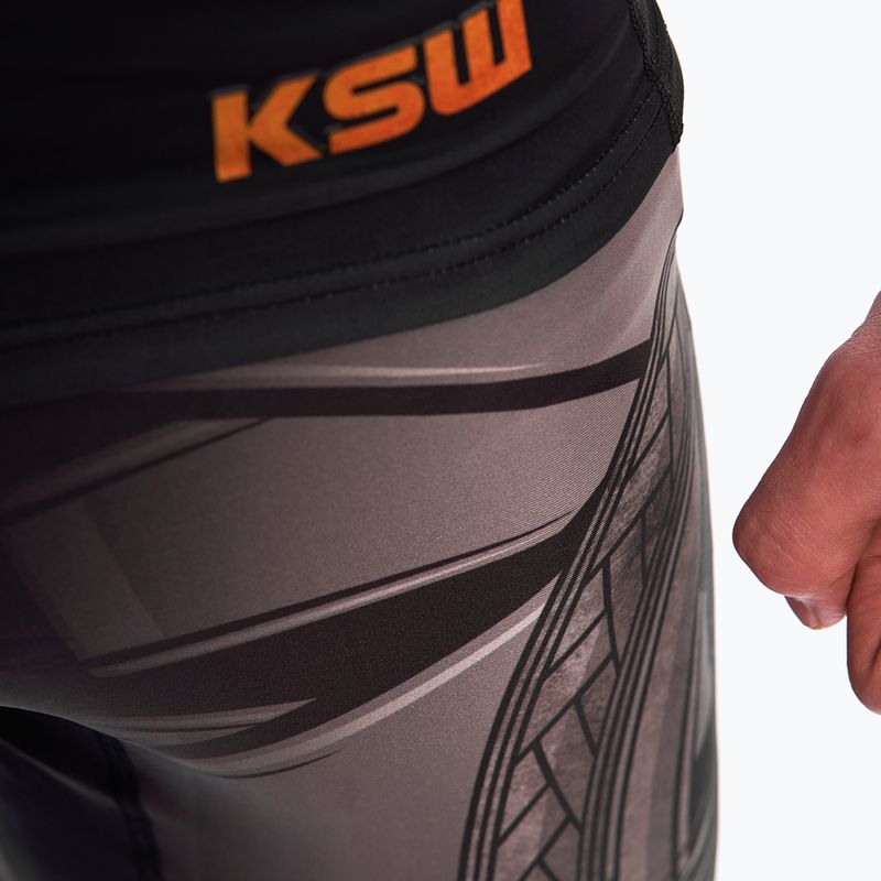 KSW Mad Viking men's MMA leggings black 4