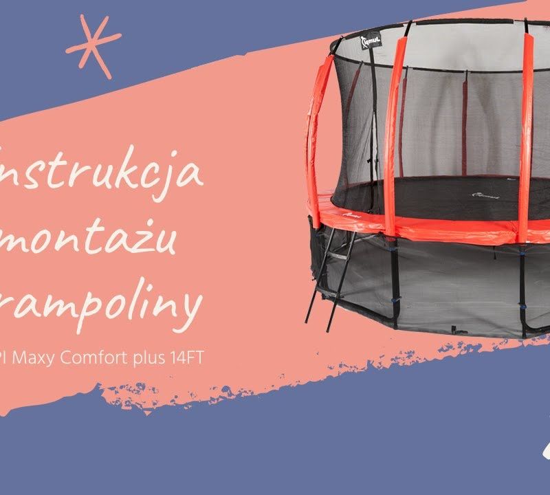 Jumpi Maxy Comfort Plus 374 cm orange TR12FT garden trampoline 3