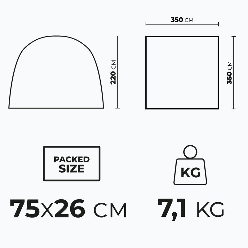 Inflatable Tent Shelter KADVA AIRbase Green 7