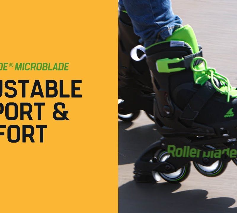 Rollerblade Microblade children's roller skates black and yellow 7101700215 10