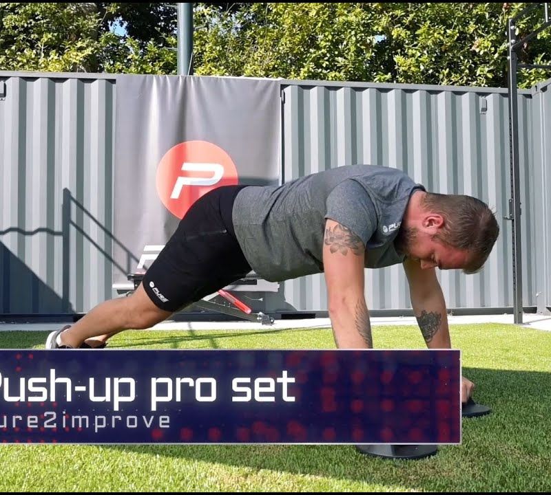 Pure2Improve Push-up Pro Set red/black push-up handles P2I202160 6