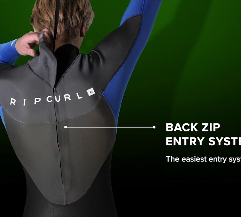 Men's Rip Curl Omega 5/3 mm GB B/Zip 70 grey-blue swimming wetsuit 113MFS 4