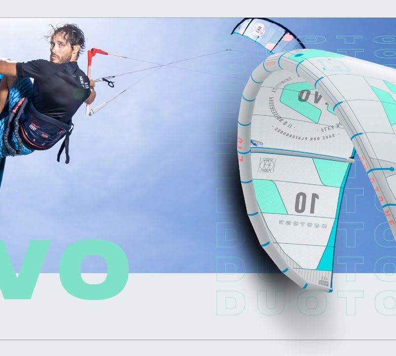 Kitesurfing kite DUOTONE Evo grey-blue 44220-3003 4