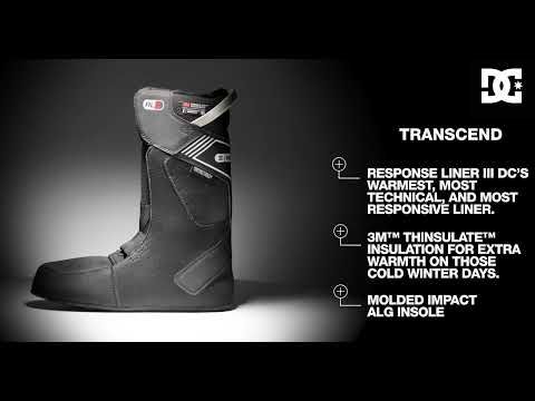 Men's snowboard boots DC Transcend off white/gum 14