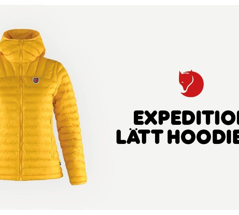 Women's Fjällräven Expedition Latt Hoodie down jacket black F86120 9