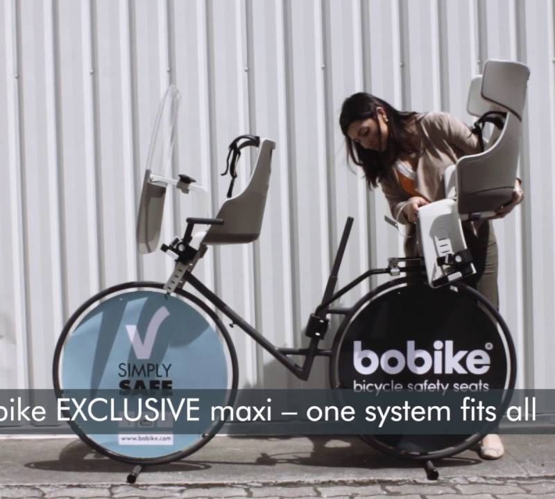 Rear frame bicycle seat bobike Exclusive Maxi Plus 1P black 8011100018 7