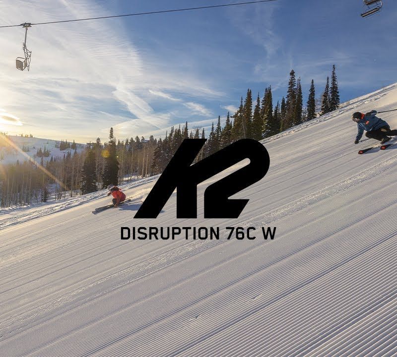 Women's downhill ski K2 Disruption 76C W + 10 Compact Quikclik Free white 10G0406.143.1 12