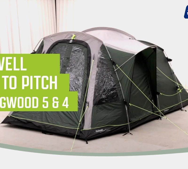 Outwell Springwood green 4-person camping tent 111210 6