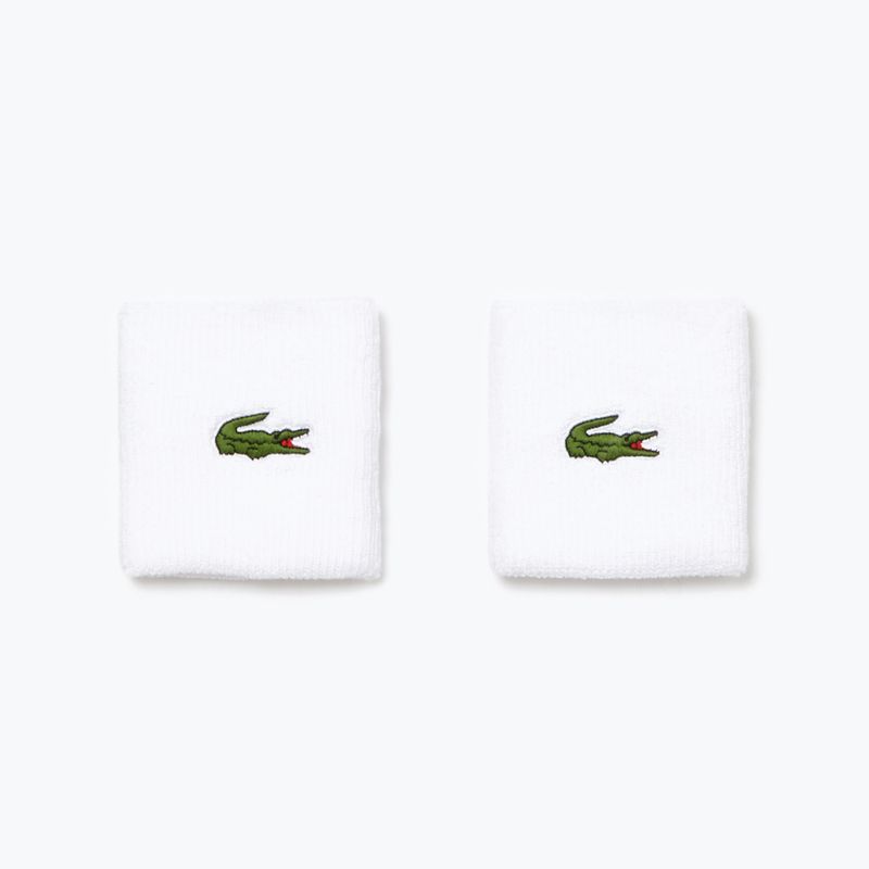 Lacoste wrist wraps 2 pcs white RL9272