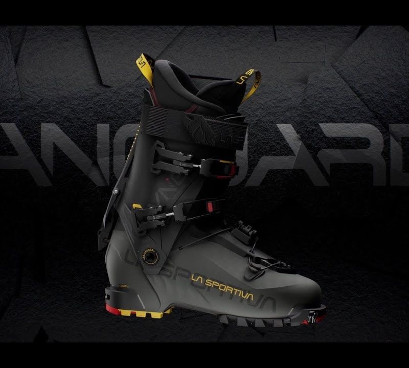 Men's La Sportiva Vanguard grey-yellow skit boots 89D900100 19