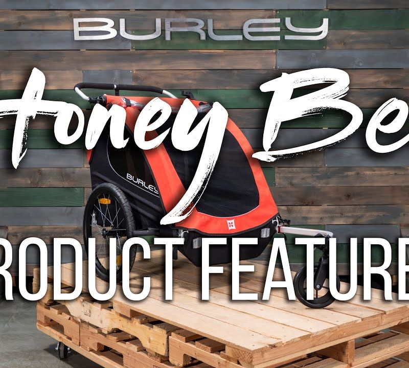 Burley Honey Bee red two-seater bike trailer BU-949209 16