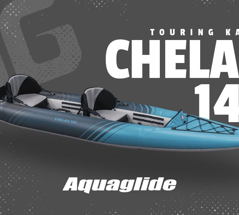 Aquaglide Chelan 140 blue 584121105 2-person inflatable kayak 8