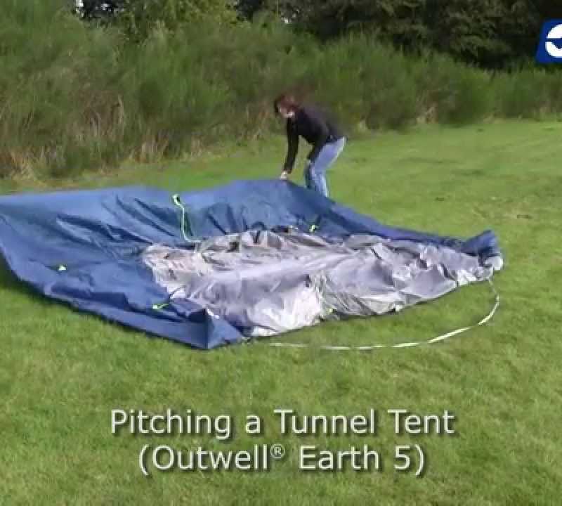 Outwell 5-person camping tent Earth 5 navy blue 111265 9