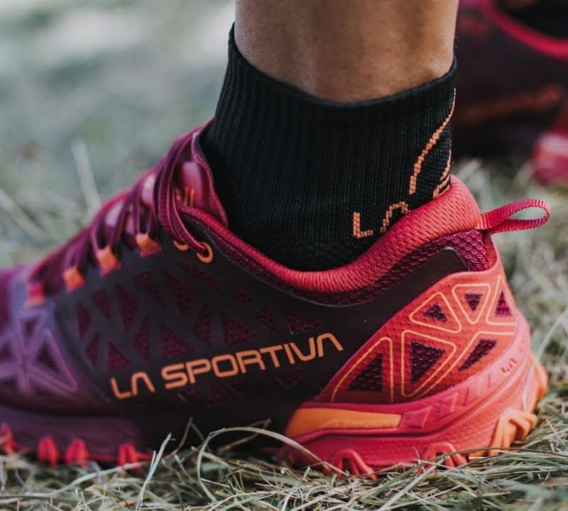 La Sportiva Bushido II women's running shoe burgundy-blue 36T502624 15