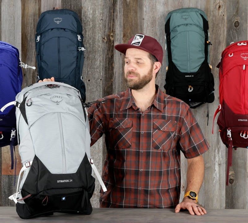 Osprey Stratos 36 l hiking backpack red 10004043 15