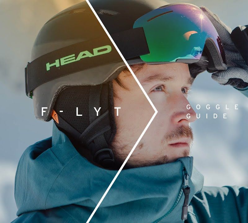 HEAD F-LYT red/black ski goggles 394372 9