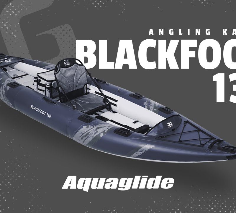 Aquaglide Blackfoot Angler 130 grey 584121103 2-person inflatable kayak 11