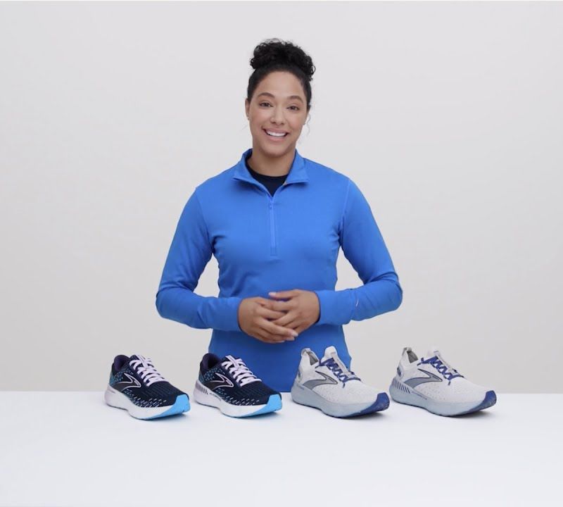 Women's running shoes Brooks Glycerin GTS 20 blue 1203701B416 15