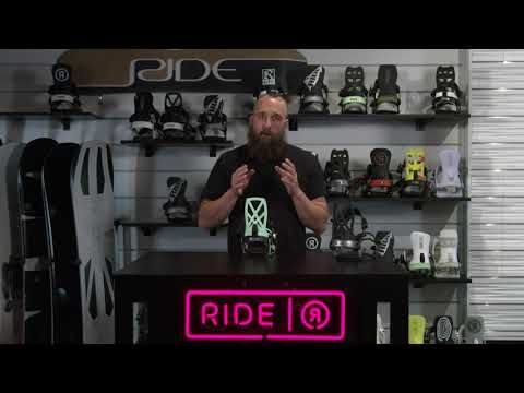 Snowboard Bindings RIDE A-4 Green 12E1006.1.3 5