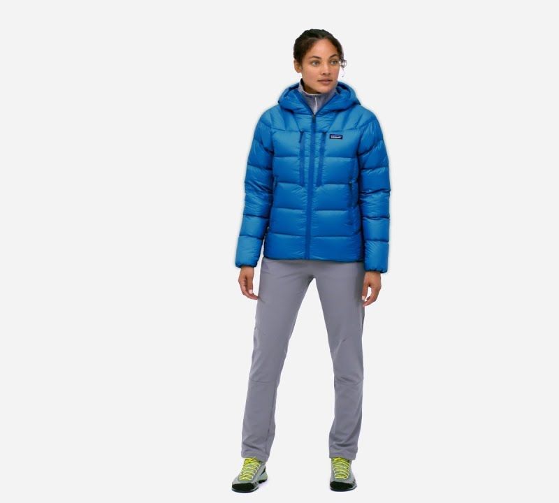 Patagonia women's down jacket Fitz Roy Down Hoody lagom blue 8