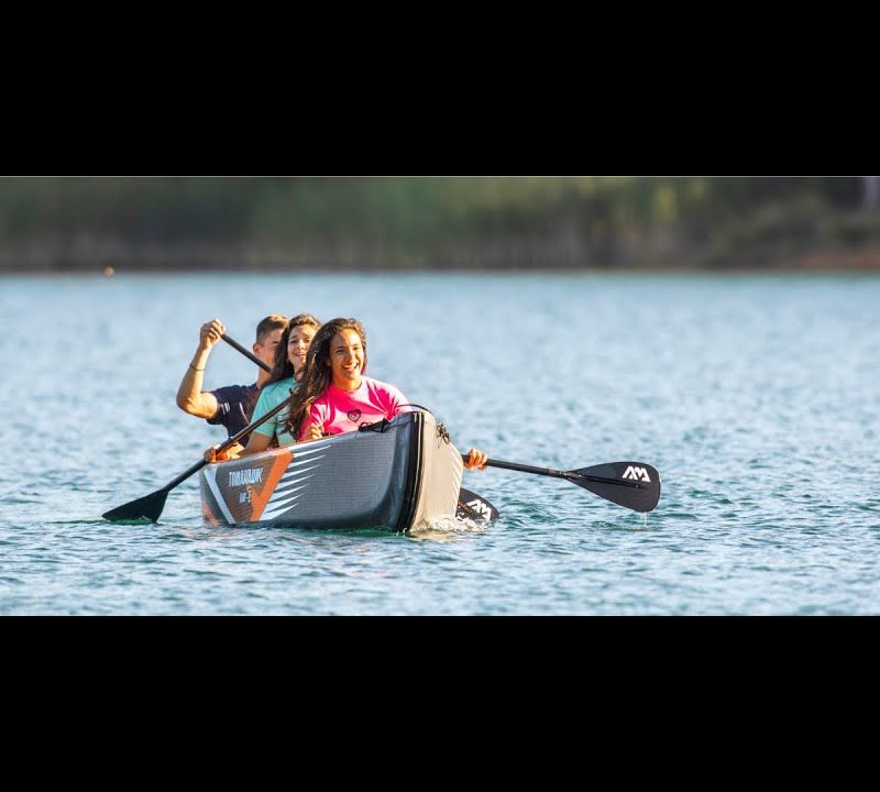 3-person 15'8" high-pressure inflatable kayak Aqua Marina Tomahawk grey Air-C 8