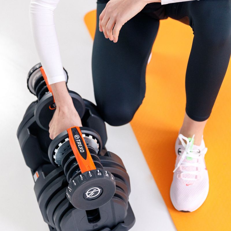 XTREXO adjustable dumbbell black ADT-24 24 kg 15