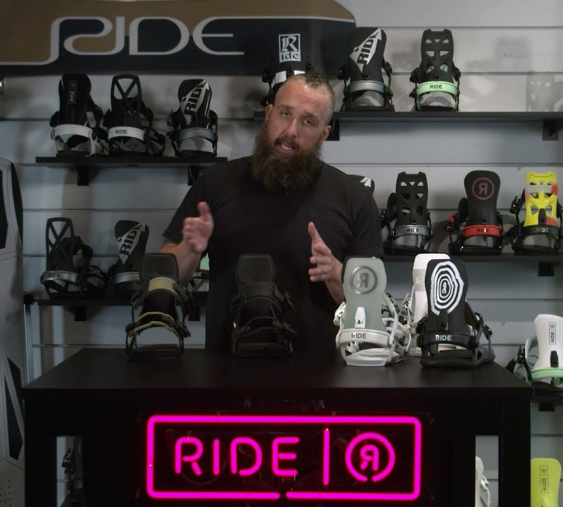 Snowboard bindings RIDE A-6 white 12F1004.1.5 5