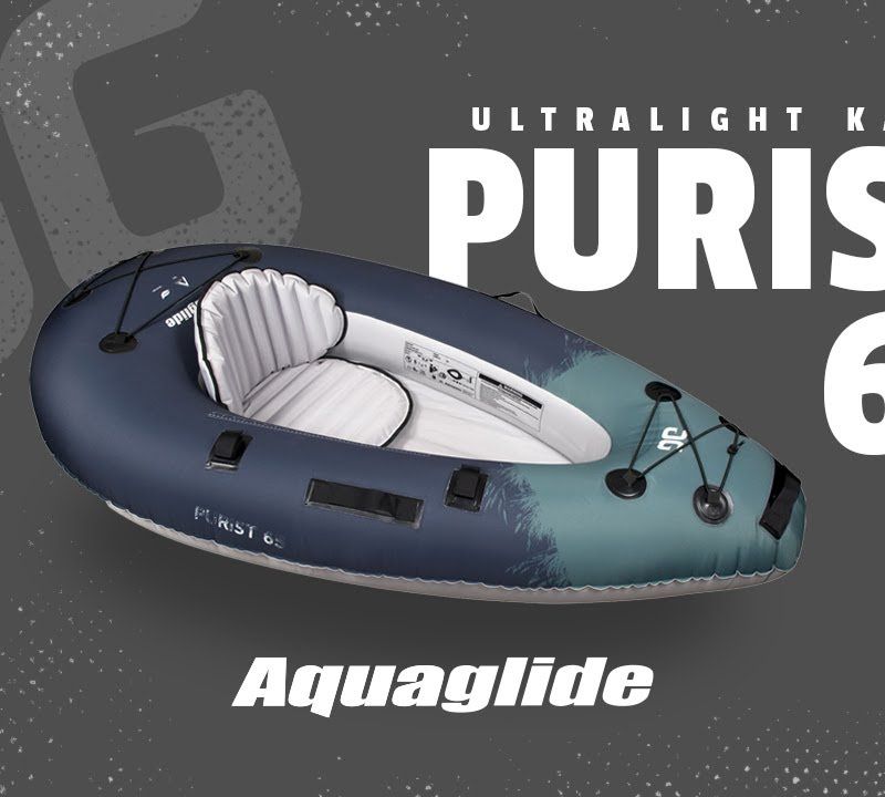 Aquaglide Backwoods Purist 65 grey 584121107 1-person inflatable kayak 9