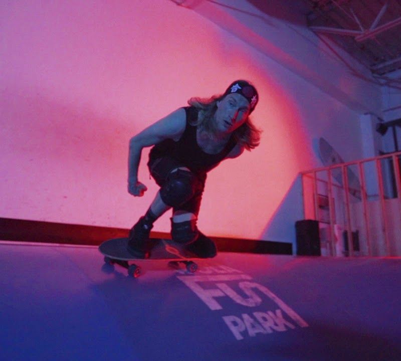 Surfskate skateboard Cutback Blue Wave blue 11